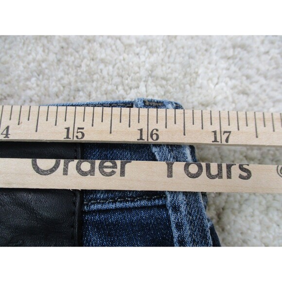 Mavi Jeans Mens 34 Blue Matt Relaxed Straight Leg Distressed Denim Casual 34x33 - Picture 13 of 14